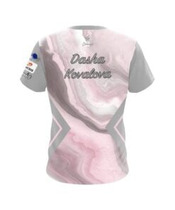 Alternative view of Brunswick Dasha Kovalova Pink Grey Luxury CoolWick Bowling Jersey