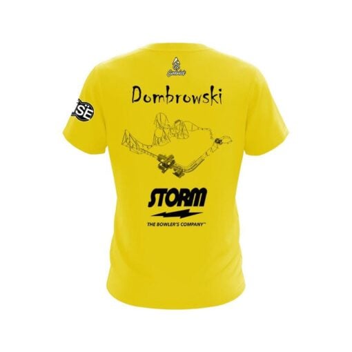 Storm Patrick Dombrowski Yellow Wing Launch Replica CoolWick Bowling Jersey - Image 2