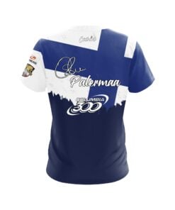 Alternative view of Columbia 300 Osku Palermaa Flag of Finland CoolWick Bowling Jersey