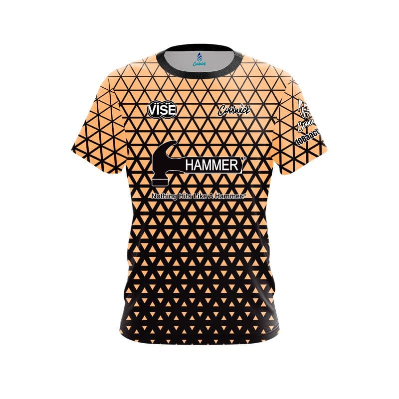 Hammer Tinickia Fleming Geometric Creamsicle CoolWick Bowling Jersey