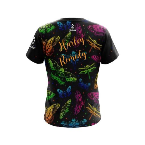 Harley Romedy Moths All Over CoolWick Bowling Jersey - Image 2