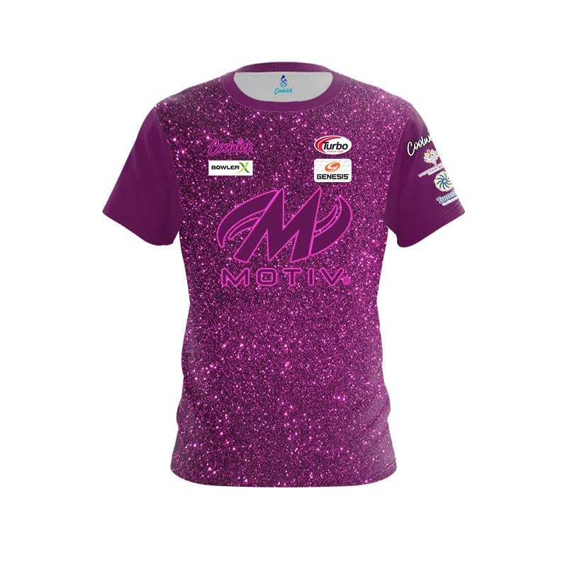 Motiv Kayla Crawford Pink Glitter CoolWick Bowling Jersey
