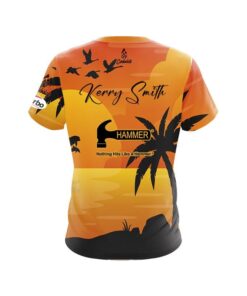 Alternative view of Hammer Kerry Smith Tropical Sunset CoolWick Bowling Jersey