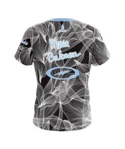 Alternative view of Storm Maria Bulanova Teal Floral CoolWick Bowling Jersey