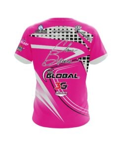 Alternative view of 900 Global Chris Barnes Pink Slash CoolWick Bowling Jersey
