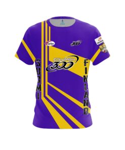 Columbia 300 Osku Palermaa Purple Gold Suomi CoolWick Bowling Jersey