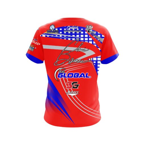 900 Global Chris Barnes American Slash CoolWick Bowling Jersey - Image 2