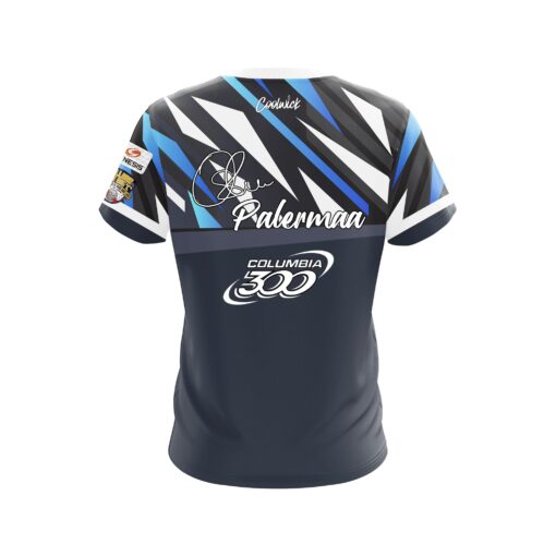 Columbia 300 Osku Palermaa Sport Triangles CoolWick Bowling Jersey - Image 2