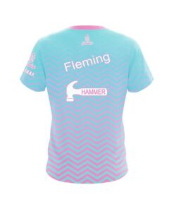 Alternative view of Hammer Tinickia Fleming Cotton Candy CoolWick Bowling Jersey