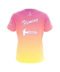 Alternative view of Hammer Tinickia Fleming Pink Lemonade CoolWick Bowling Jersey