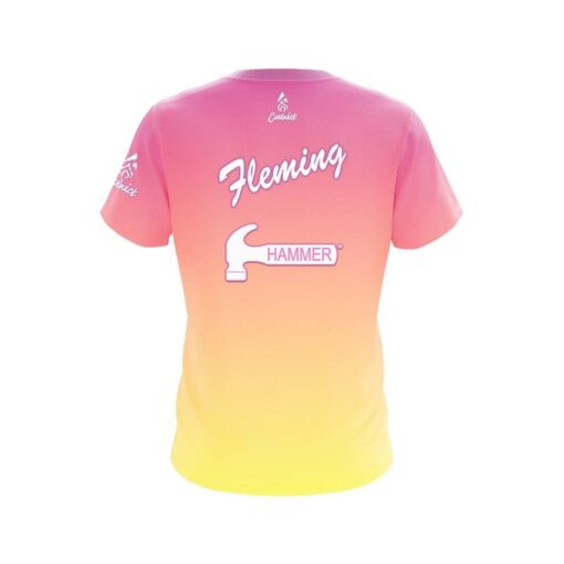 Hammer Tinickia Fleming Pink Lemonade CoolWick Bowling Jersey - Image 2