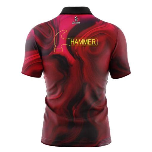 Hammer Black Widow 2.0 Hybrid Quick Ship CoolWick Sash Zip Bowling Jersey - Image 4