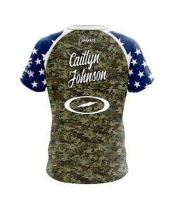 Alternative view of Storm Caitlyn Johnson USA Camo CoolWick Bowling Jersey