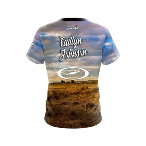 Storm Caitlyn Johnson Horse Grazing CoolWick Bowling Jersey - Image 2