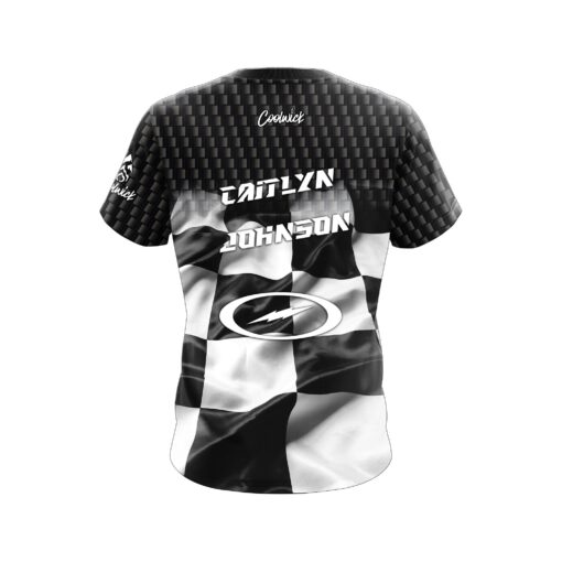 Storm Caitlyn Johnson Checkered Flag CoolWick Bowling Jersey - Image 2