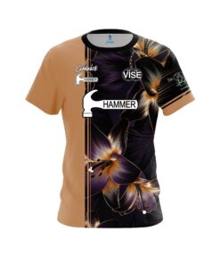 Hammer Heather D'Errico Gold Tan Lillies CoolWick Bowling Jersey