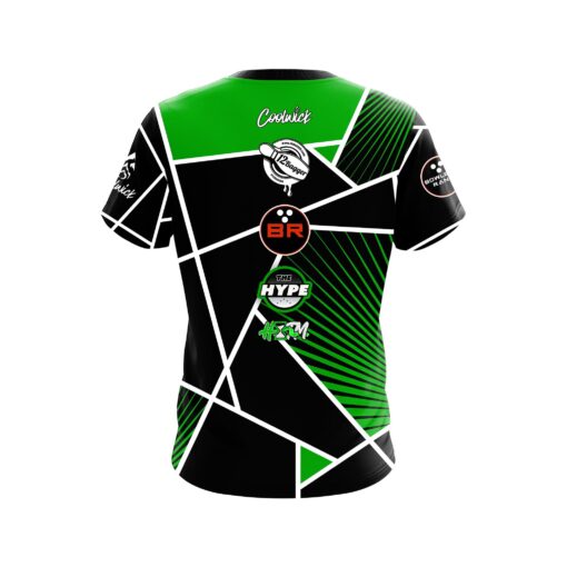 Bowlers Rant The Scoop Green CoolWick Bowling Jersey - Image 2