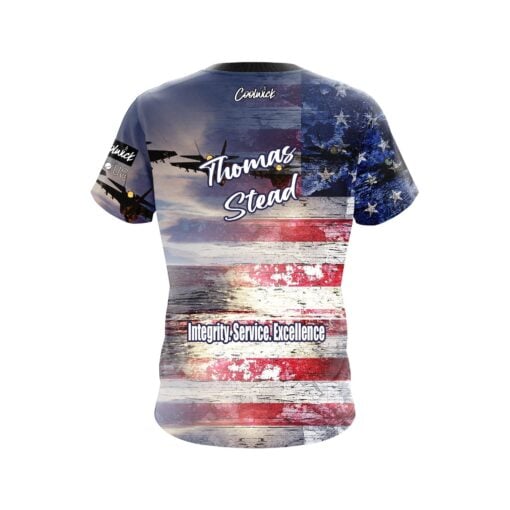 Thomas Stead Fly Fight Win CoolWick Bowling Jersey - Image 2