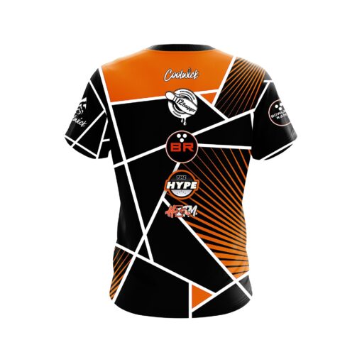 Bowlers Rant The Scoop Orange CoolWick Bowling Jersey - Image 2