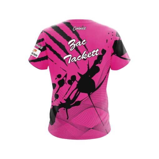 Motiv Zac Tackett Pink Sonic Claw CoolWick Bowling Jersey - Image 2
