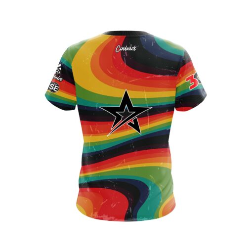 Roto Grip Rick Mitchell Retro Rainbow CoolWick Bowling Jersey - Image 2