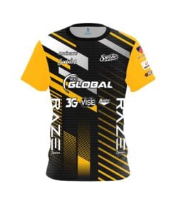 Sean Rash Black Gold Sport Stripes Replica CoolWick Bowling Jersey