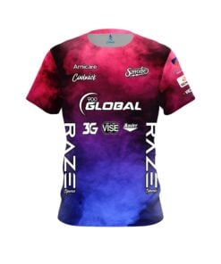 Sean Rash Blue and Pink Smoke Replica CoolWick Bowling Jersey