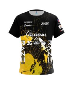 900 Global Sean Rash Gold Globe Replica CoolWick Bowling Jersey