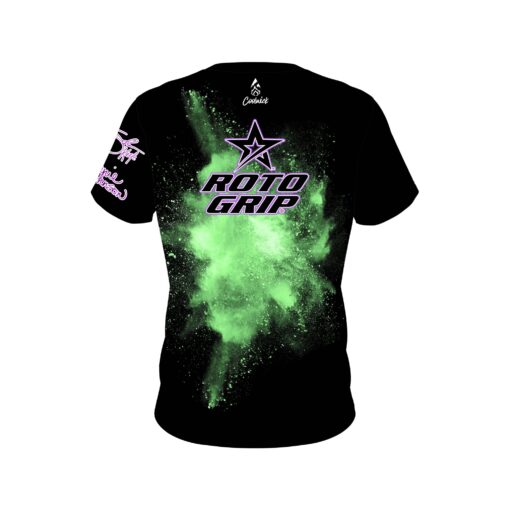 Roto Grip Shafanie Green DUO CoolWick Bowling Jersey - Image 2