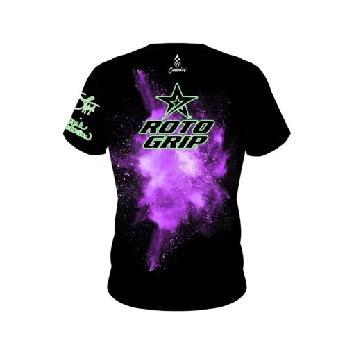 Roto Grip Limited Edition Shafanie Purple DUO CoolWick Bowling Jersey - Image 2