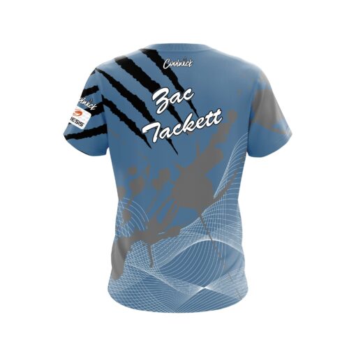 Motiv Zac Tackett Slate Blue Sonic Claw CoolWick Bowling Jersey - Image 2
