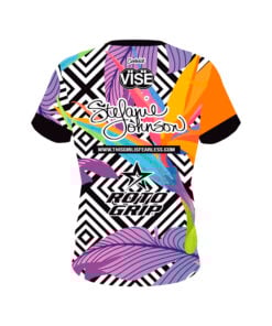 Alternative view of Stefanie Johnson Roto Grip Sunset Tropics CoolWick Bowling Jersey