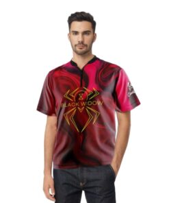 Alternative view of Hammer Black Widow 2.0 Hybrid Quick Ship CoolWick Sash Zip Bowling Jersey