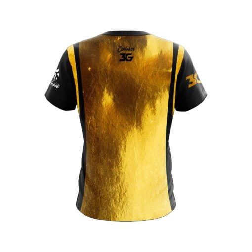 3G Tour S Gold Black CoolWick Bowling Jersey - Image 2