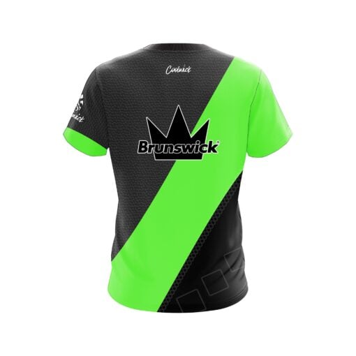 Brunswick Punisher Green CoolWick Bowling Jersey - Image 2