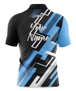 Alternative view of CoolWick Elite Columbia Blue Dynamo Sash Zip Jersey