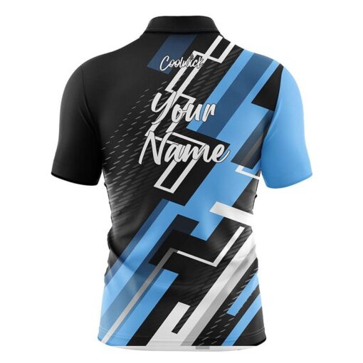 CoolWick Elite Columbia Blue Dynamo Sash Zip Jersey - Image 2