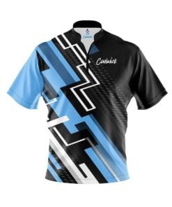 CoolWick Elite Columbia Blue Dynamo Sash Zip Jersey