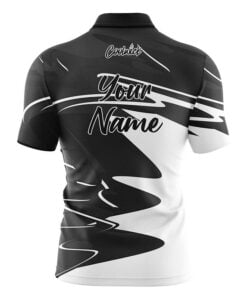 Alternative view of CoolWick Elite Black Pinnacle Sash Zip Jersey