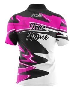 Alternative view of CoolWick Elite Pink Pinnacle Sash Zip Jersey
