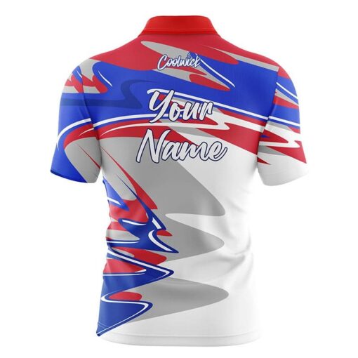 CoolWick Elite RWB Pinnacle Sash Zip Jersey - Image 2