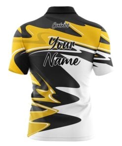 Alternative view of CoolWick Elite Yellow Pinnacle Sash Zip Jersey