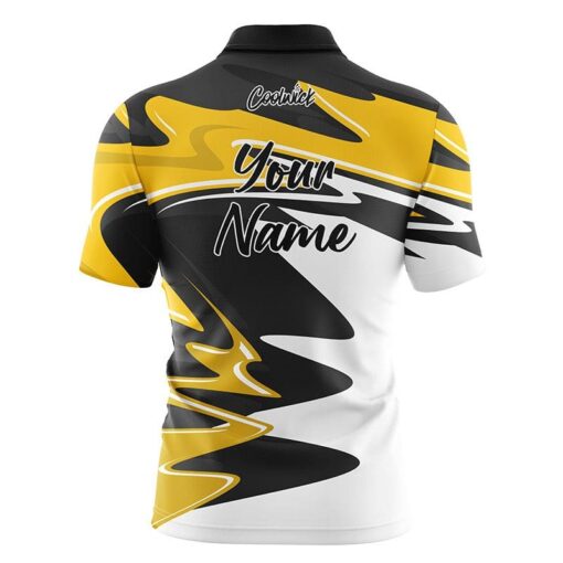 CoolWick Elite Yellow Pinnacle Sash Zip Jersey - Image 2