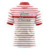 CoolWick Elite Red Stripe Pink White Sash Zip Jersey - Image 2