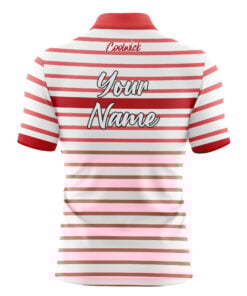 Alternative view of CoolWick Elite Red Stripe Pink White Sash Zip Jersey