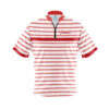 CoolWick Elite Red Stripe Pink White Sash Zip Jersey