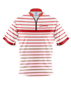 CoolWick Elite Red Stripe Pink White Sash Zip Jersey