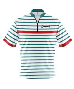 CoolWick Elite Red Stripe Aqua White Sash Zip Jersey