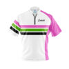 CoolWick Elite Expo White Pink Sash Zip Jersey