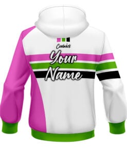 Alternative view of CoolWick Elite Expo White Pink Hoodie